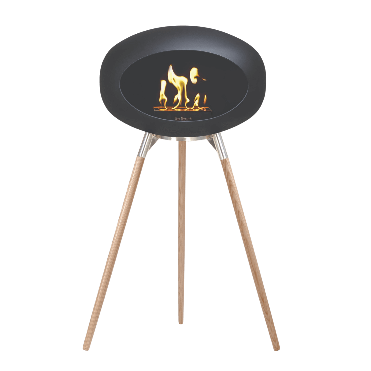 Le Feu haard black ground wood oak