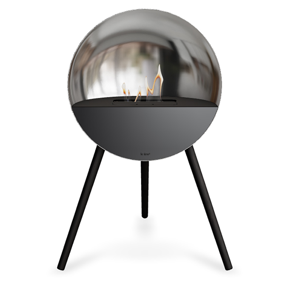 le feu eye fireplace chromedsilver black black black low